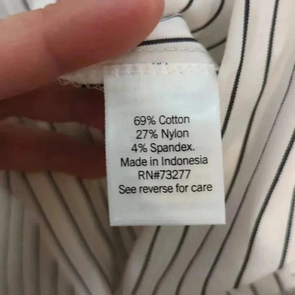 Petite nine West long sleeve structure shirt - Picture 7 of 8